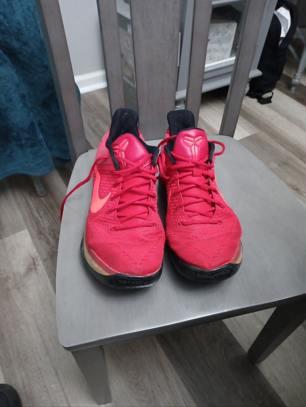 Nike Red Kobe A.D. University Basketball Sneakers 2016 Men's Size 12